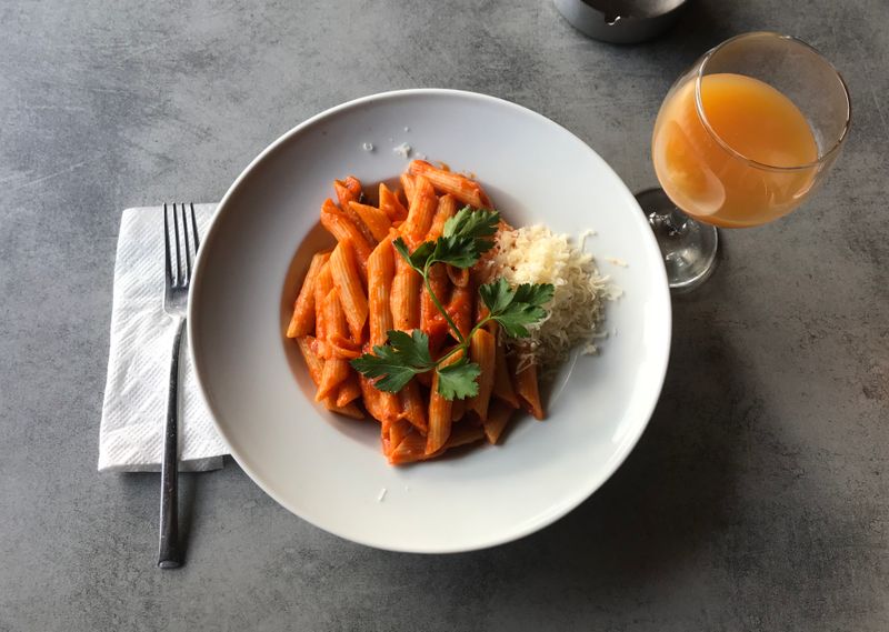 Penne Arrabbiata spicy tomato pasta at Giordanos
